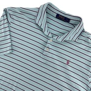 Polo Ralph Lauren Striped Polo Shirt Classic‎ Fit Casual Top Men's L